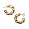 Orecchini Cerchio Intrecciati – Twist Chunky Hoops