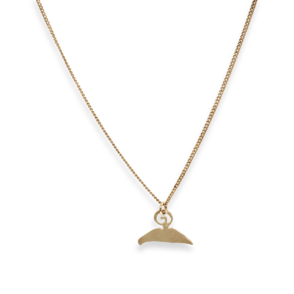 Collana Neapolis con catena sottile groumette e pendente simbolo di Napoli, gioiello elegante placcato oro 18kt