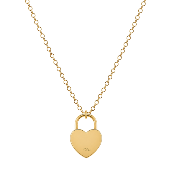 Collana Lucchetto Cuore Maxi personalizzabile con incisione SerenaBi