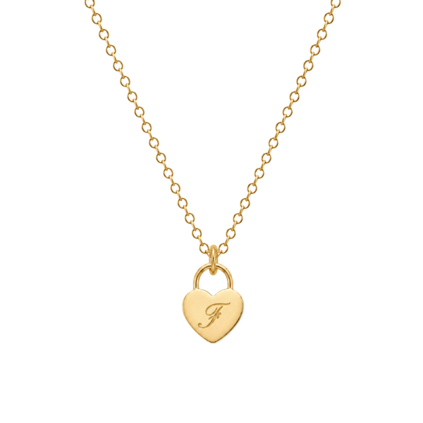 Retro della Collana Lucchetto Cuore Mini con incisione SerenaBi