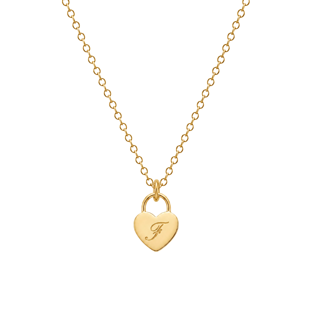 Collana Lucchetto Cuore Mini Inciso SerenaBi