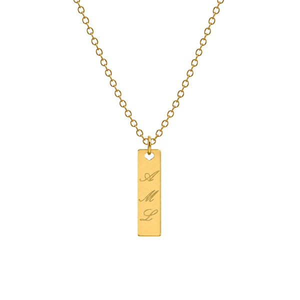 Retro della Collana Tag con incisione personalizzata SerenaBi