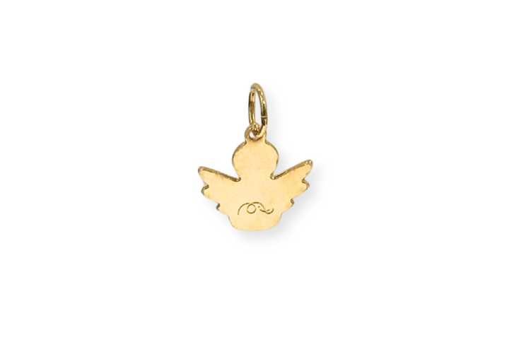Charm angioletto personalizzabile con incisione – ciondolo in ottone placcato oro 18kt SerenaBi