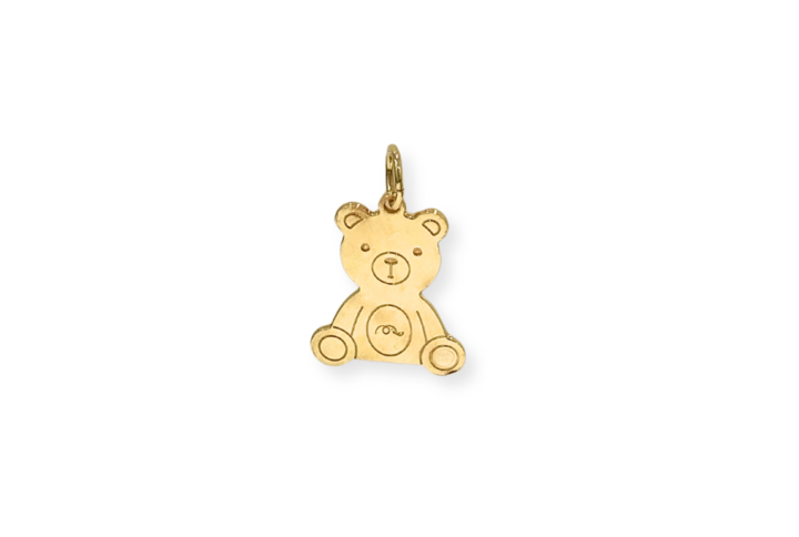 Charm Teddy Big in oro 18kt placcato SerenaBi – ciondolo orsetto grande