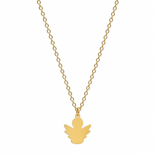 Collana Angioletto personalizzabile con incisione sul retro SerenaBi