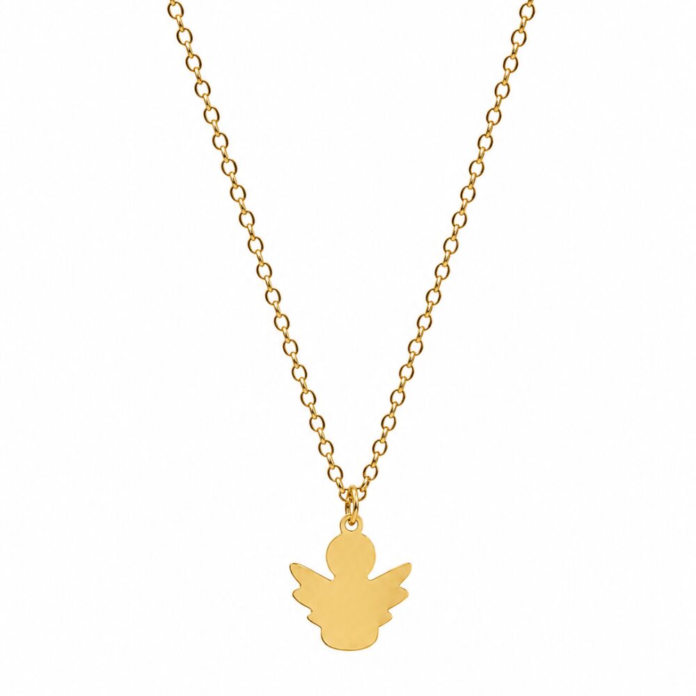 Collana Angioletto personalizzabile con incisione sul retro SerenaBi