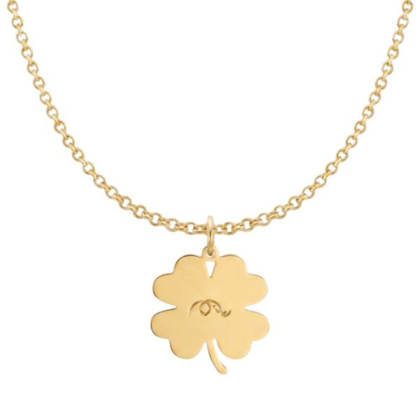 Collana Quadrifoglio Maxi personalizzabile con incisione SerenaBi