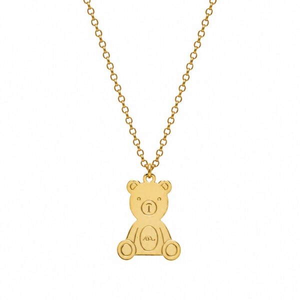 Collana Teddy personalizzabile con incisione sul retro SerenaBi