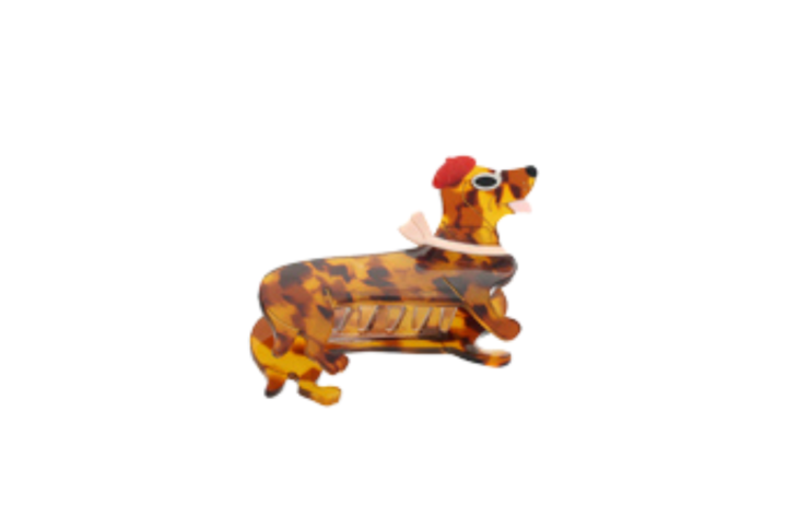 Fermaglio Capelli Resina Bassotto in Paris