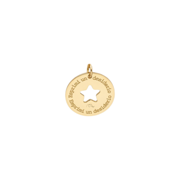 Charm Lucky Coin Stella SerenaBi Esprimi un desiderio