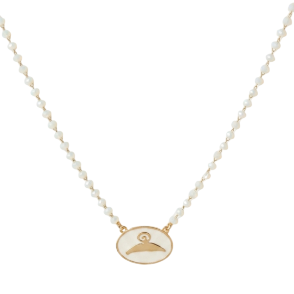 collana Vesuvio Neapolis con rosary cristalli e medaglia smaltata SerenaBi
