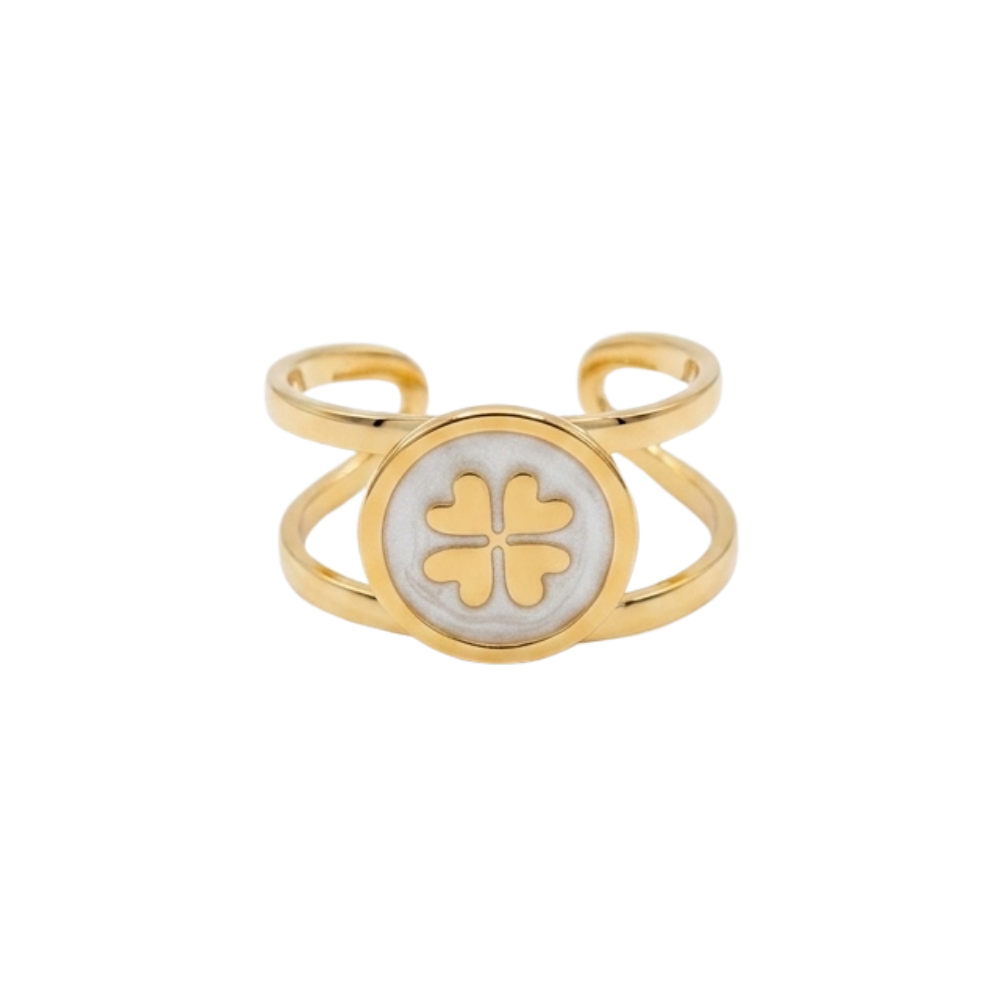Anello Joy Clover Bianco