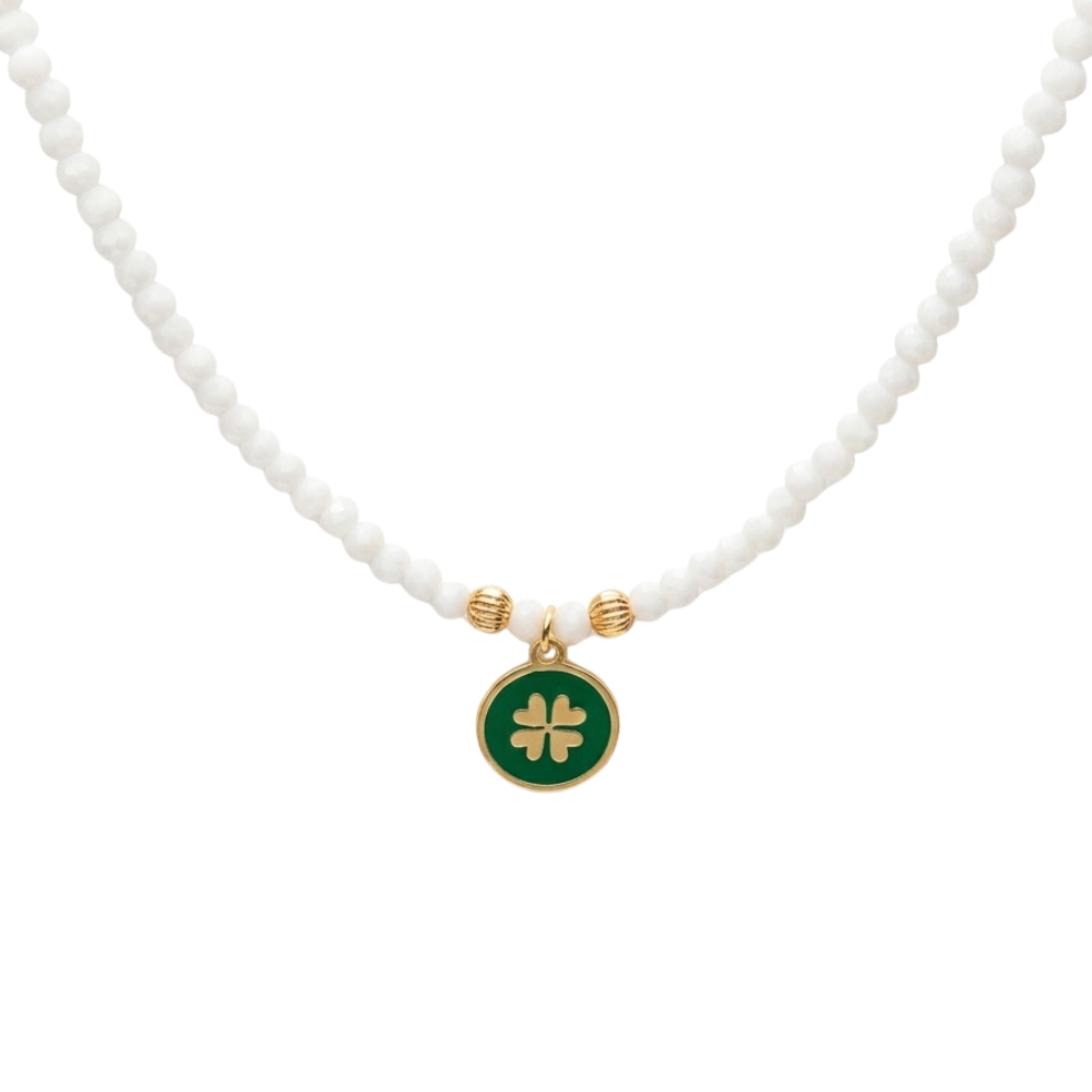 Collana Clio Joy Clover con cristalli