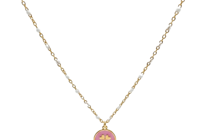 Collana Joy Clover Colors con quadrifoglio smaltato e catena colorata SerenaBi