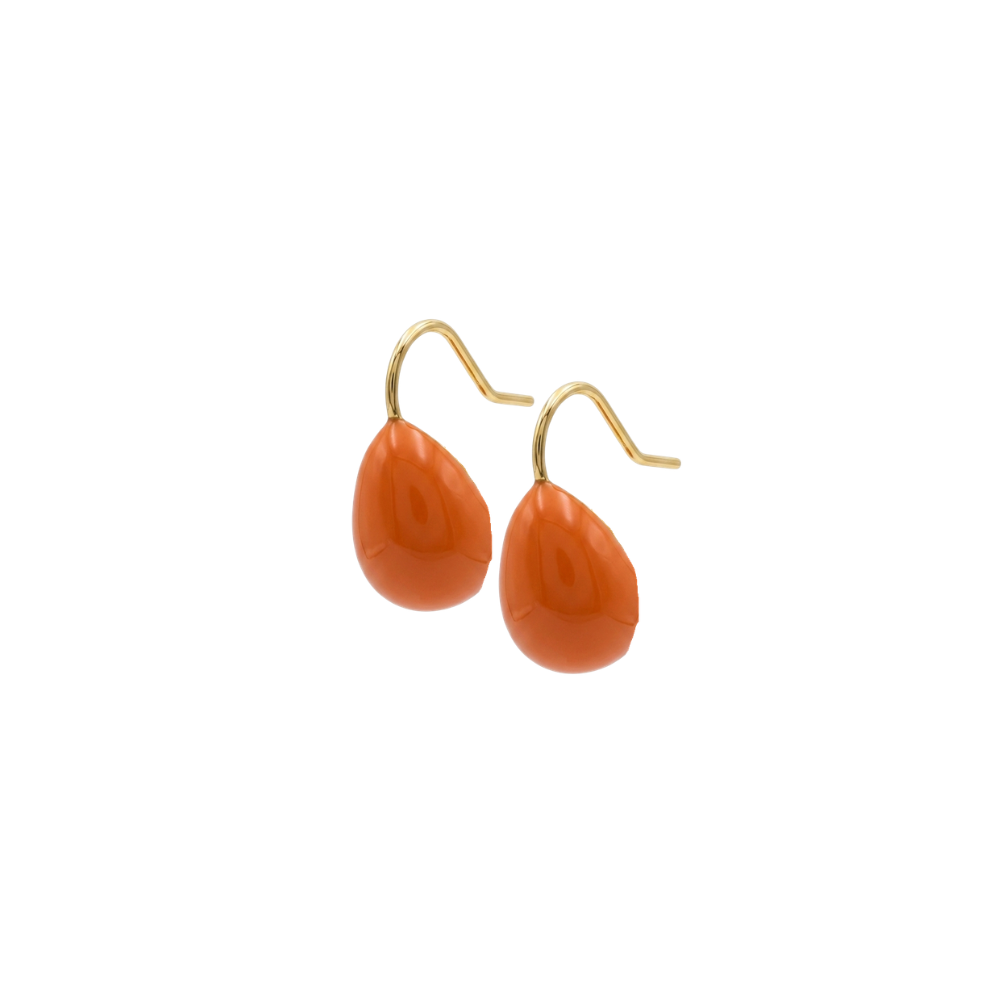 Orecchini Drop arancione