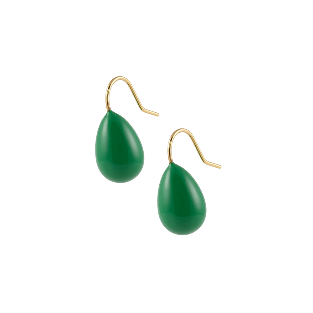 Orecchini Drops Verde