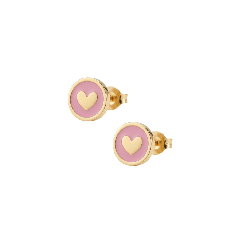 Orecchini Joy Heart Rosa SerenaBi