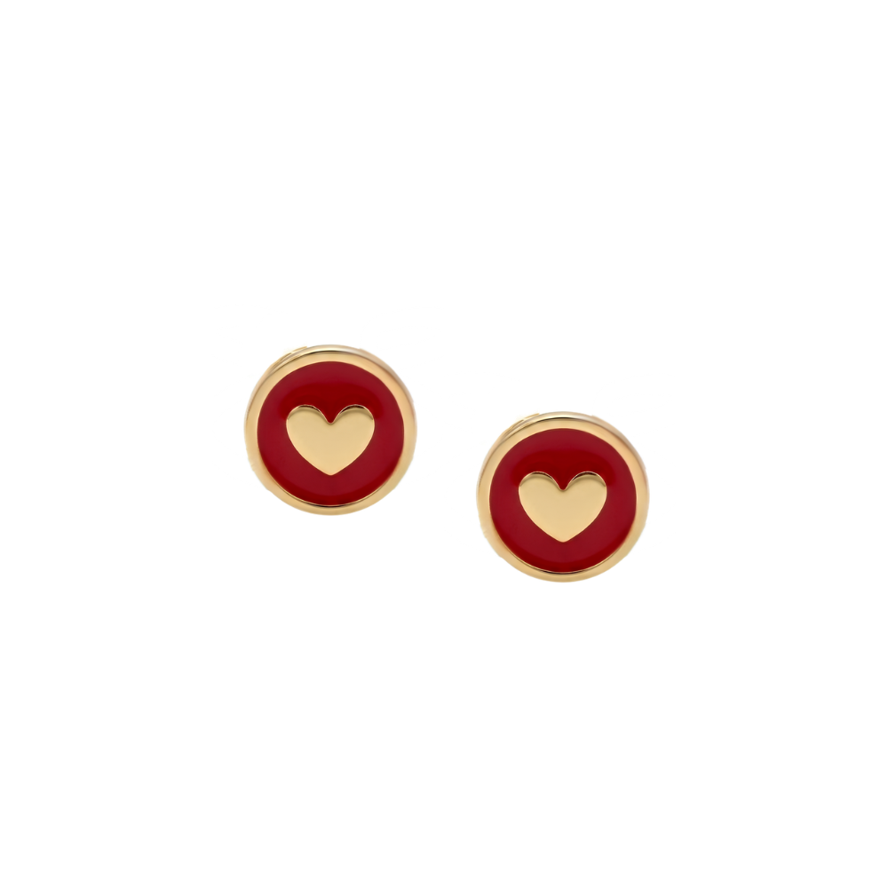 Orecchini Joy Heart Rosso SerenaBi