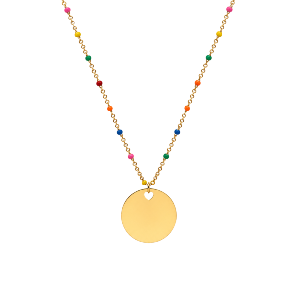 Collana Colors Classic personalizzabile con medaglia da 20 mm e catena smaltata SerenaBi