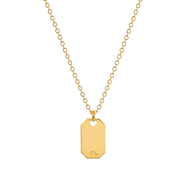 Collana Medaglia Ottagonale personalizzabile con incisione SerenaBi