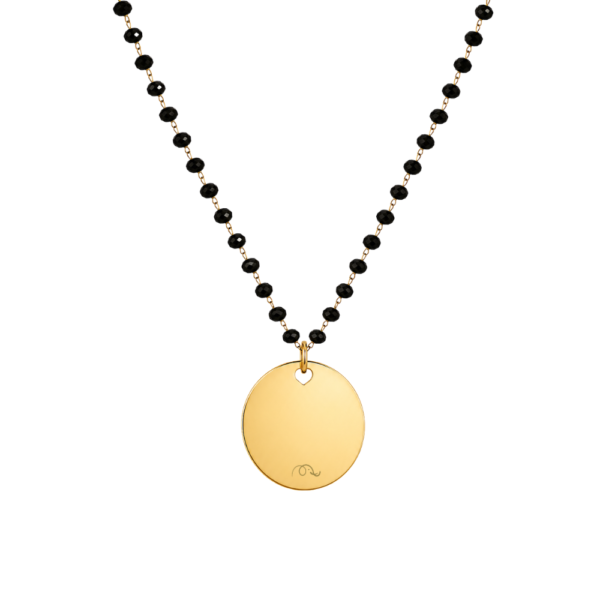 Collana Rosary Classic personalizzabile con medaglia da 20 mm e cristalli SerenaBi