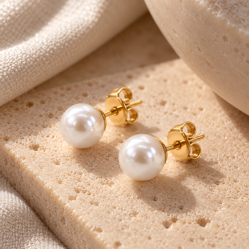 Orecchini Pearl Stud dettaglio