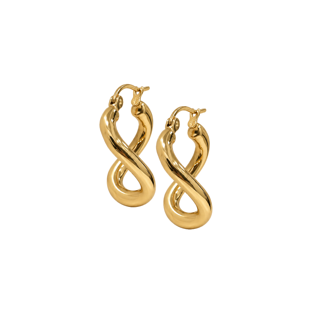 Orecchini Flow Hoops dettaglio frontale